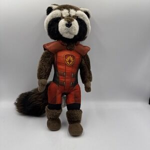 Marvel Guardians Of The Galaxy Rocket Raccoon w/ Tail 15" Plush Doll Disney